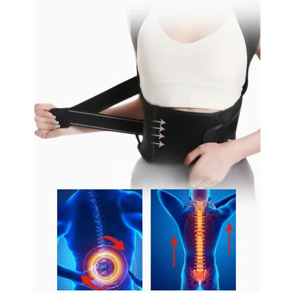 Back Support Hunchback Correction Belt Posture Corrector Comfortable Adjustable Unisex Spine Shoulder Lumbar Posture Correction